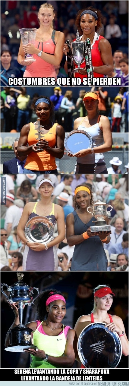 791289 - Las costumbres de Sharapova y Serena Williams