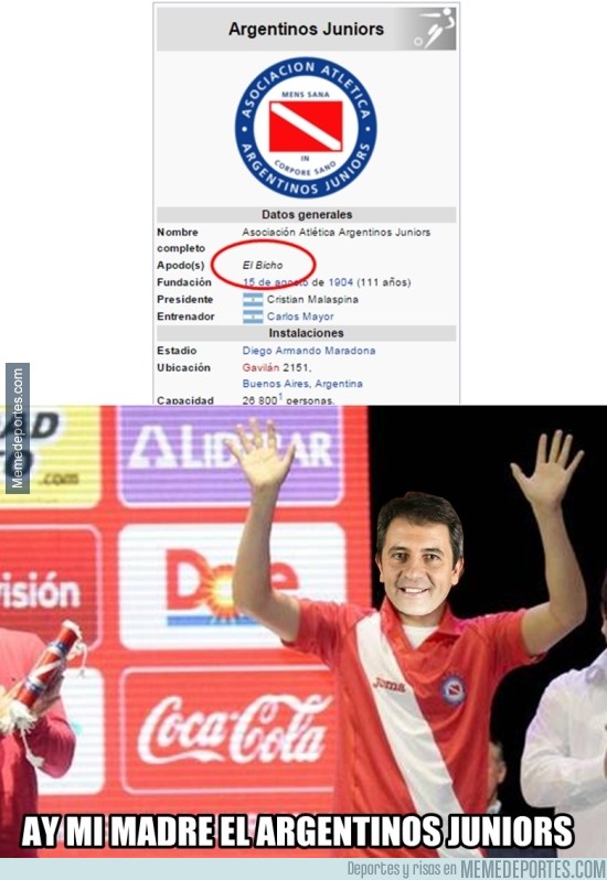 794430 - Manolo Lama es fan de Argentinos Juniors