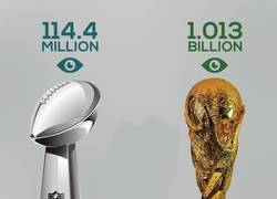 Enlace a Super Bowl vs Final del mundial, aunque una pasa cada 4 años y la otra cada año