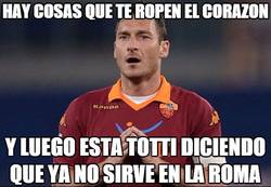 Enlace a Totti ya ve su final en la Roma :(