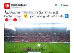 Enlace a Mientras tanto, el Sporting y Real Betis en Twitter... así da gusto con buen rollo
