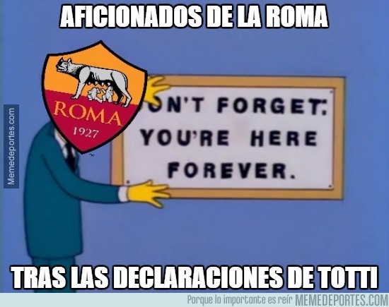 808100 - Aficionados de la Roma tras las declaraciones de Totti