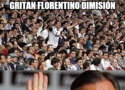 Enlace a Florentino escucha otra cosa en el Bernabéu