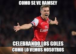Enlace a Las dos versiones del gol de Ramsey