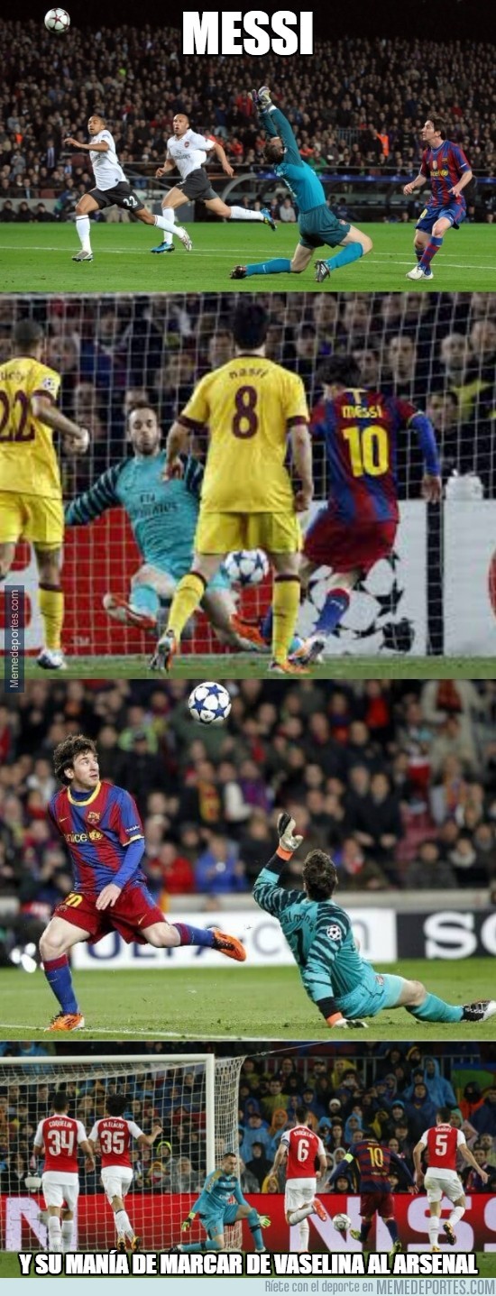822207 - Messi y su especialidad frente al Arsenal