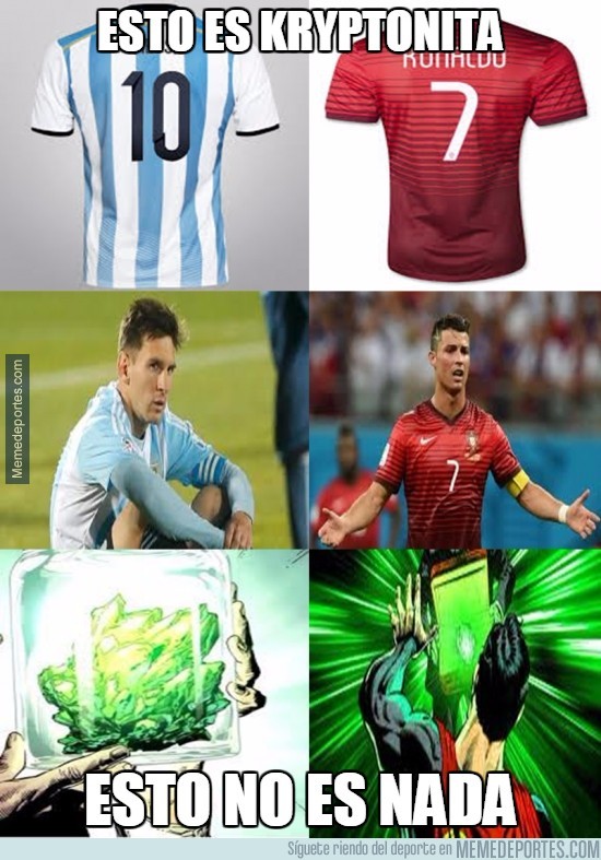 826822 - Las camisetas de Argentina y Portugal son pura kryptonita para Messi y Cristiano, respectivamente
