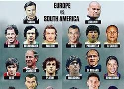 Enlace a 11 ideal de Europa vs 11 ideal de Sudamérica ¿Cuál es mejor?