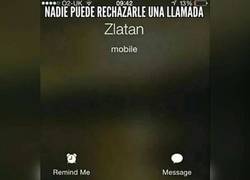 Enlace a Nadie puede rechazarle una llamada a Zlatan