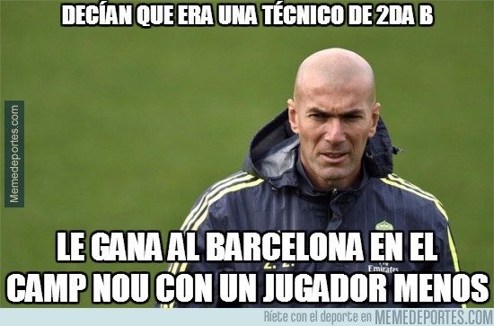 830095 - Zidane da la gran sopresa en el Camp Nou callando bocas