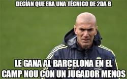 Enlace a Zidane da la gran sopresa en el Camp Nou callando bocas