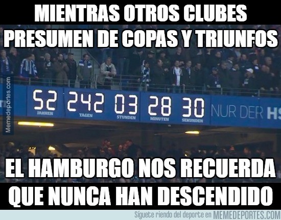 843933 - Hamburgo nos recuerda el tiempo que lleva en la Bundesliga