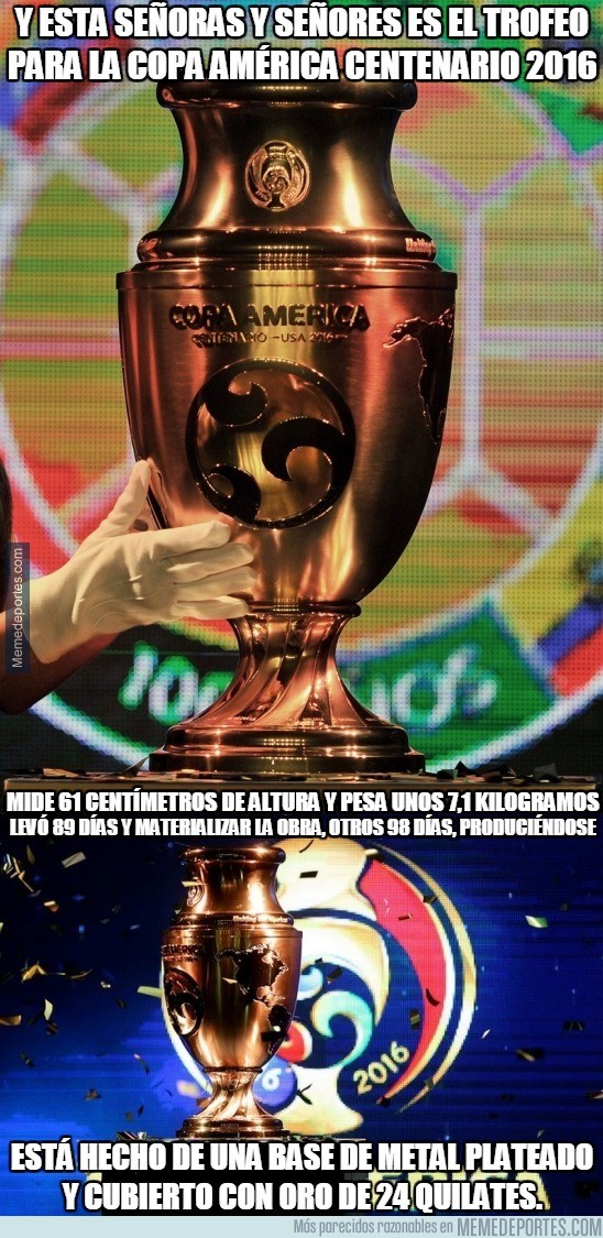 847392 - El trofeo de la Copa América Centenario