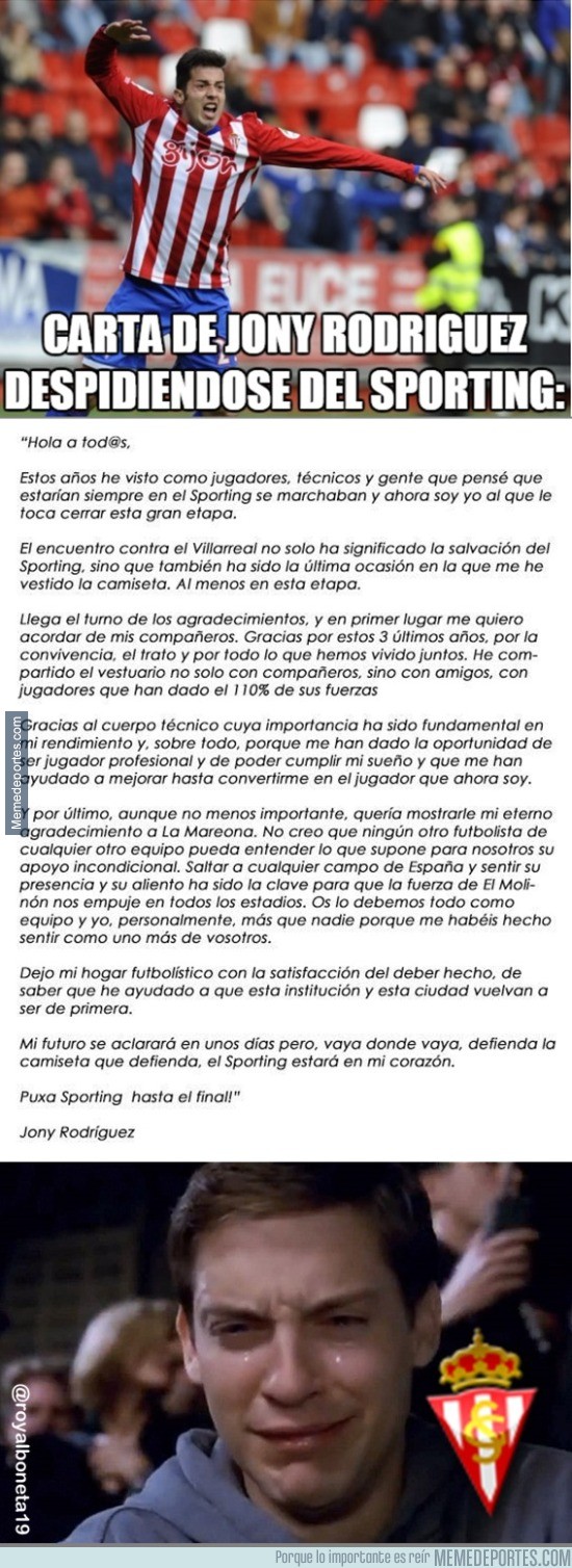 857814 - La emotiva carta de Jony Rodríguez