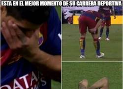 Enlace a Terrible la lesión de Luis Suárez :(