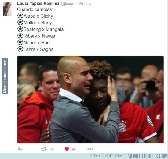 862387 - La diferencia entre jugadores de Bayern-Manchester City