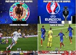 Enlace a Comparación de Fase de Grupos Copa América VS Eurocopa