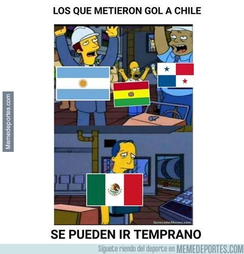 877252 - Los que metieron gol a Chile se pueden ir temprano