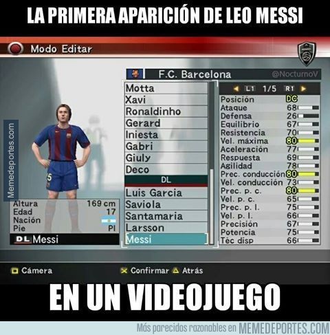880433 - La primera aparición de Messi en un videojuego