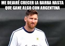 Enlace a Messi y su barba