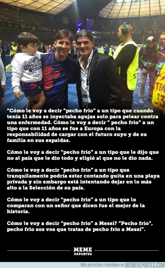 881835 - Las emotivas palabras del ‘Burrito’ Ortega para Messi en 2015