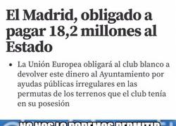 Enlace a El Madrid obligado a pagar 18,2 millones al estado