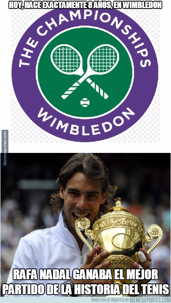886449 - Hoy, hace exactamente 8 años, en Wimbledon