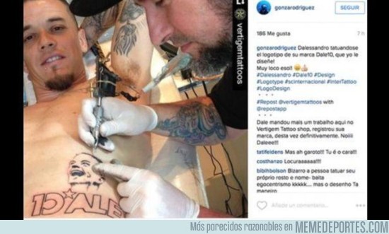 887051 - Los peores tatuajes de futbolistas