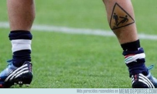 887051 - Los peores tatuajes de futbolistas