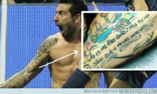 887051 - Los peores tatuajes de futbolistas
