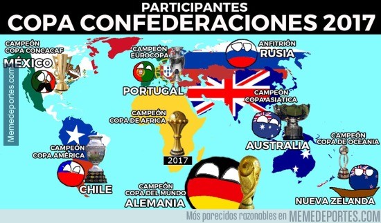 888999 - Los participantes de la Copa Confederaciones Rusia 2017
