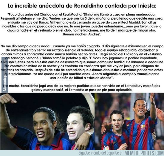 892125 - La curiosa historia de Ronaldinho antes de un partido contra el Real Madrid