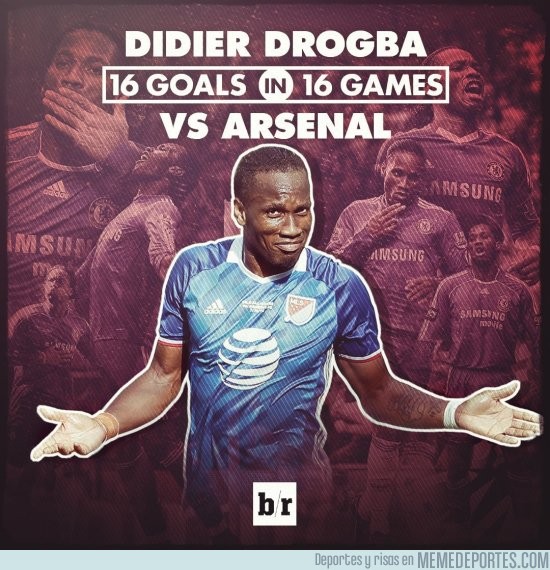 893414 - Drogba a lo suyo,16 goles en 16 partidos contra el Arsenal