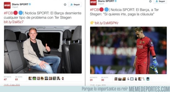 894400 - PARA NO CREER: El diario Sport se contradice en tan solo 3 horas
