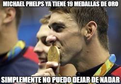 Enlace a Michael Phelps ya tiene 19 medallas de oro