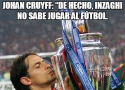 Enlace a Johan Cruyff: “De hecho, Inzaghi no sabe jugar al fútbol