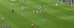 Enlace a GIF: Gol de Defoe que pone las cosas iguales ante Manchester City