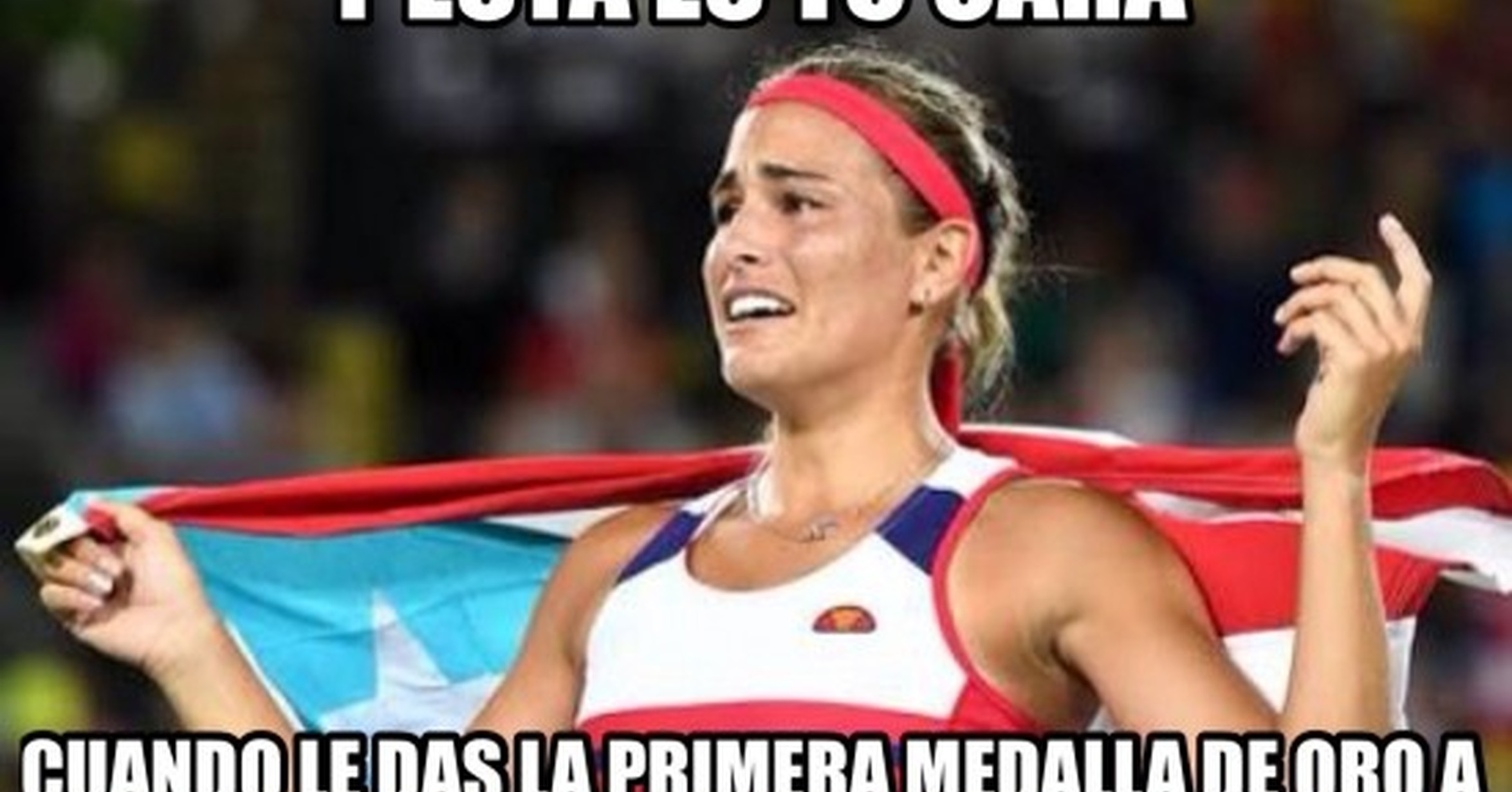MEMEDEPORTES Mnica Puig Gana El Oro Y Ya Es Historia En Puerto Rico