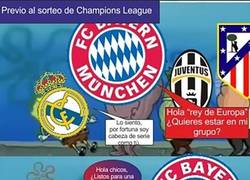 Enlace a Previa del Sorteo de Champions League, y la vuelta en el Bernabéu