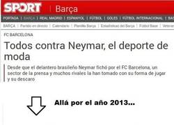 Enlace a ¿Ves este titular? Pues hace tres años, el director de SPORT decía esto de Neymar