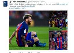 Enlace a No todos los rivales se alegran que Messi se haya Lesionado