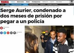 Enlace a Aurier, condenado dos meses de prisión por pegar a un policía