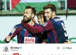 Enlace a Un tweet oficial del Eibar en 2015 demuestra que el futuro ya estaba escrito