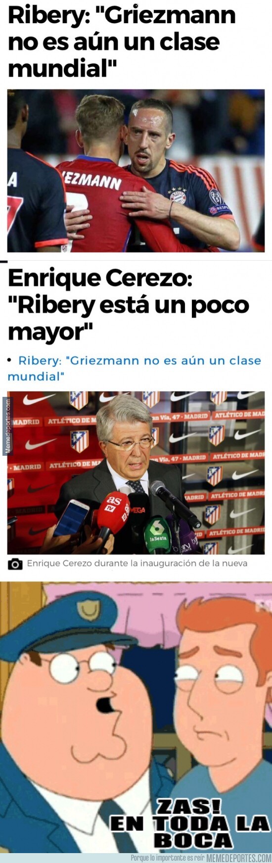 916113 - Las palabras de Ribery rajando de Griezmann han tenido la respuesta de Cerezo