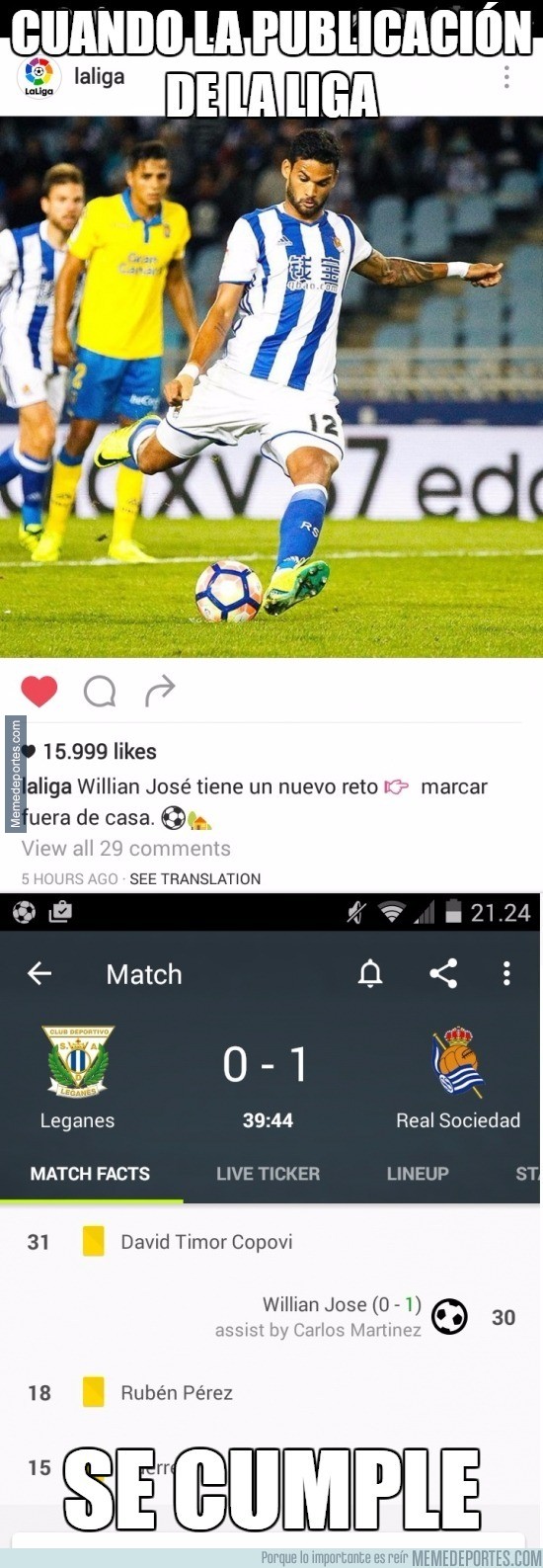 920336 - Willian José ha cumplido con la Liga