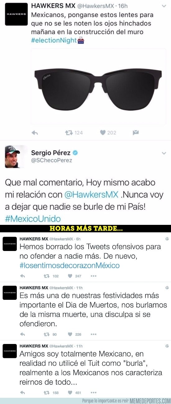 923440 - El piloto de F1 Checo Pérez rompe su relación con Hawkers por este comentario racista contra Mexico