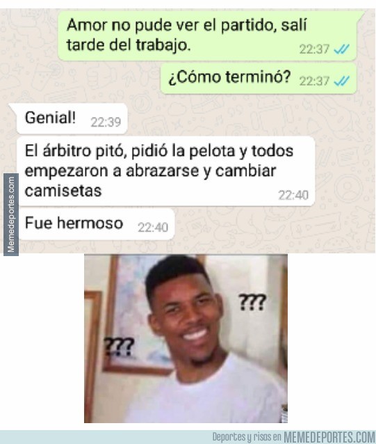 923691 - Cuando le preguntas a tu novia cómo terminó el partido