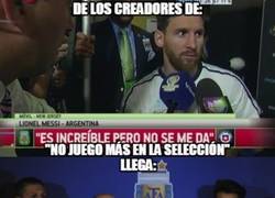 Enlace a Higuaín vuelve a meter la pata con Argentina y contradice a Messi