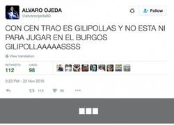 Enlace a Enorme respuesta del Burgos a Álvaro Ojeda tras su lamentable tweet