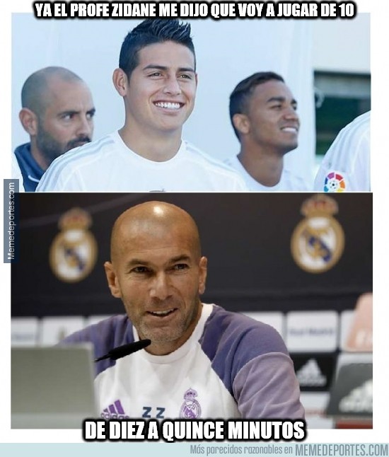 927332 - Buen trolleo de Zidane a James 
