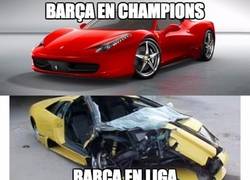 Enlace a Si el Barça fuera un coche